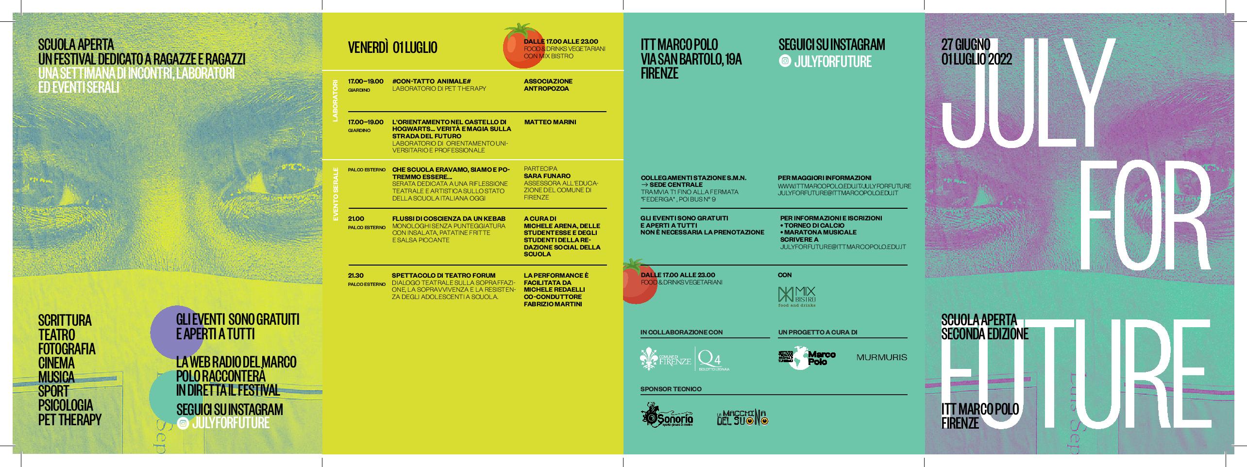 Il programma di July for Future 1