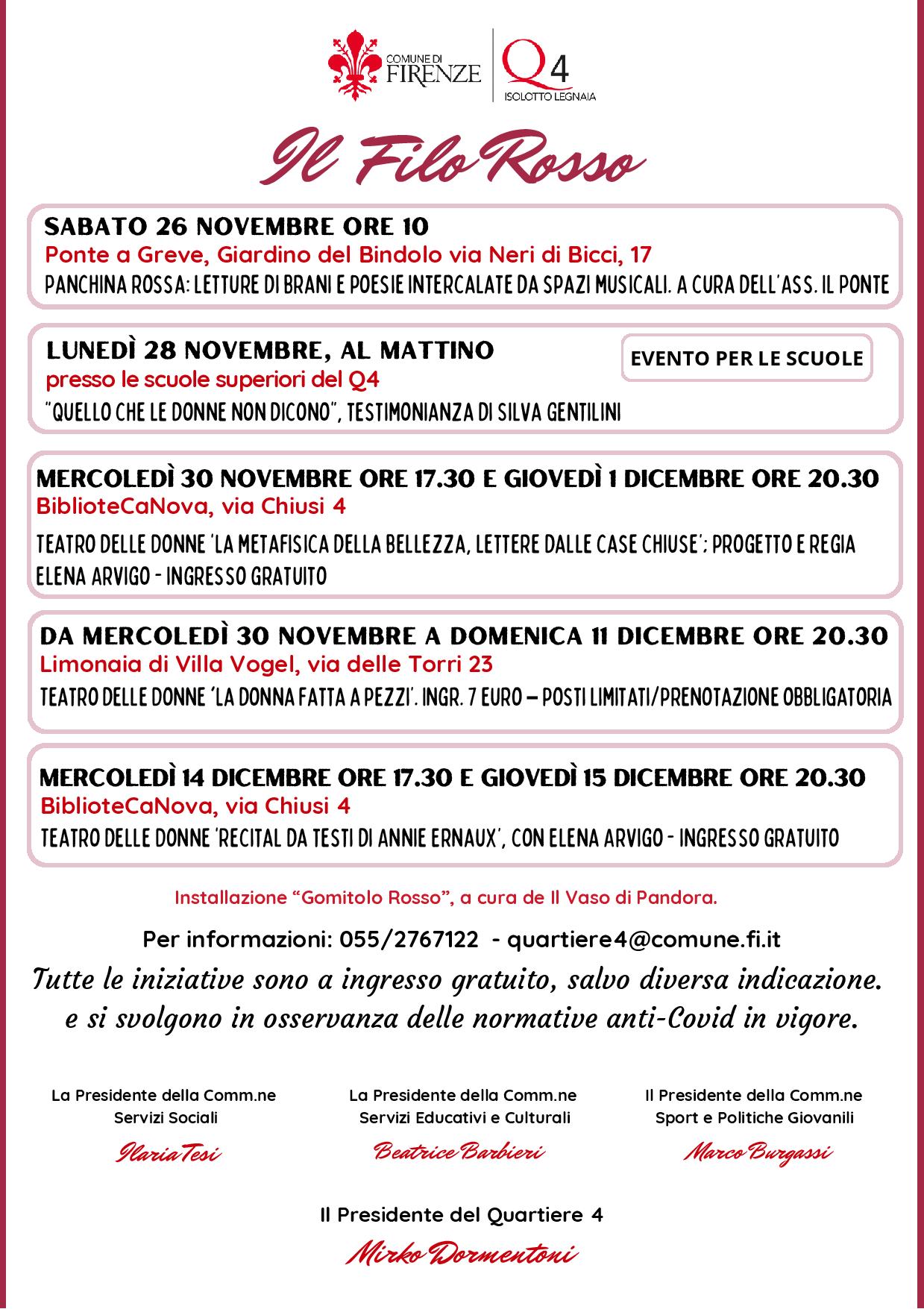 Un Filo Rosso contro la violenza sulle donne 2