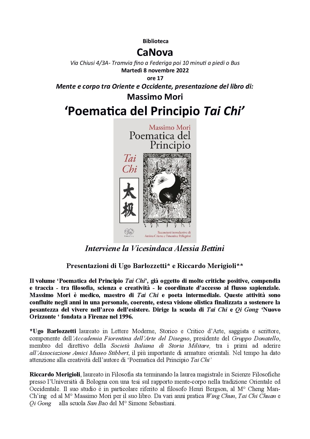 Poematica del Principio Tai Chi