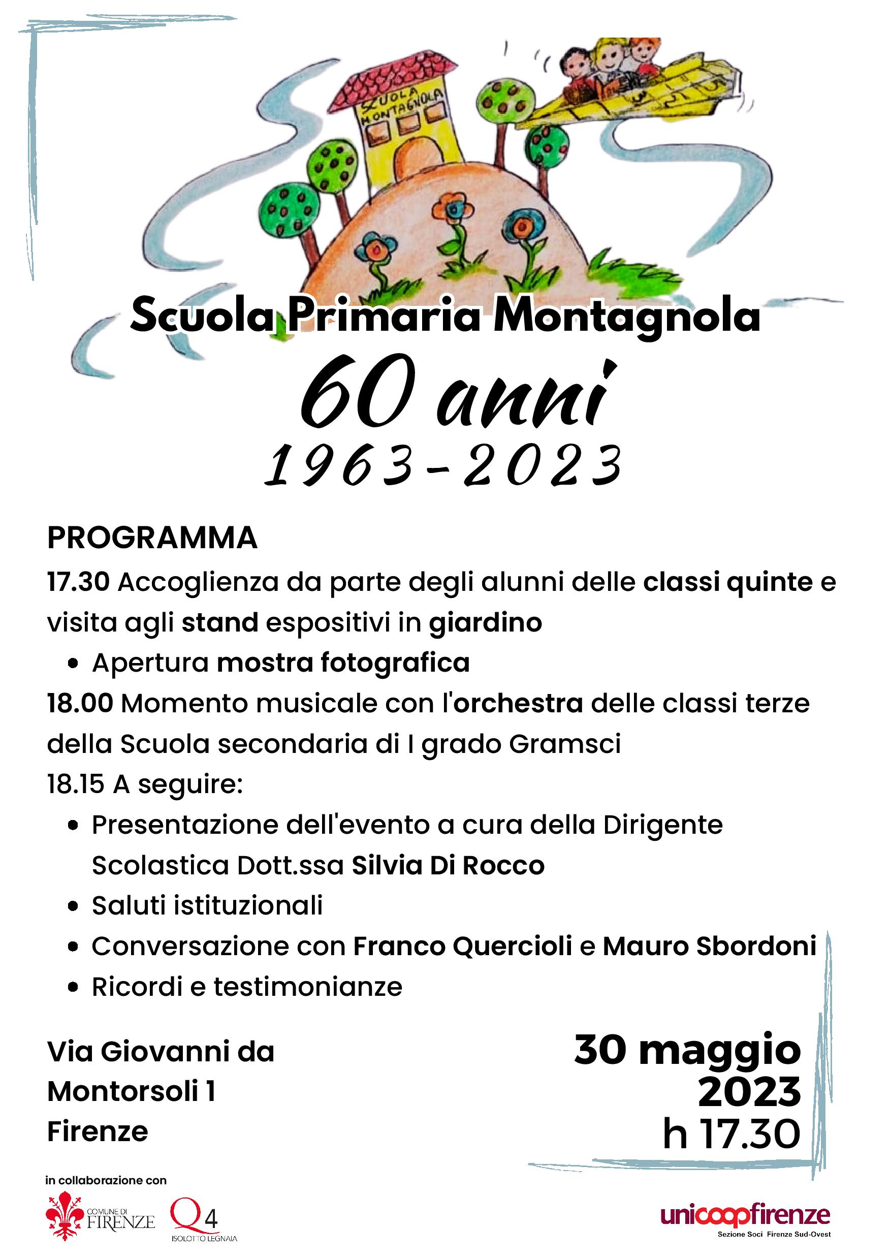 Scuola Primaria Montagnola 60 anni 1963-2023