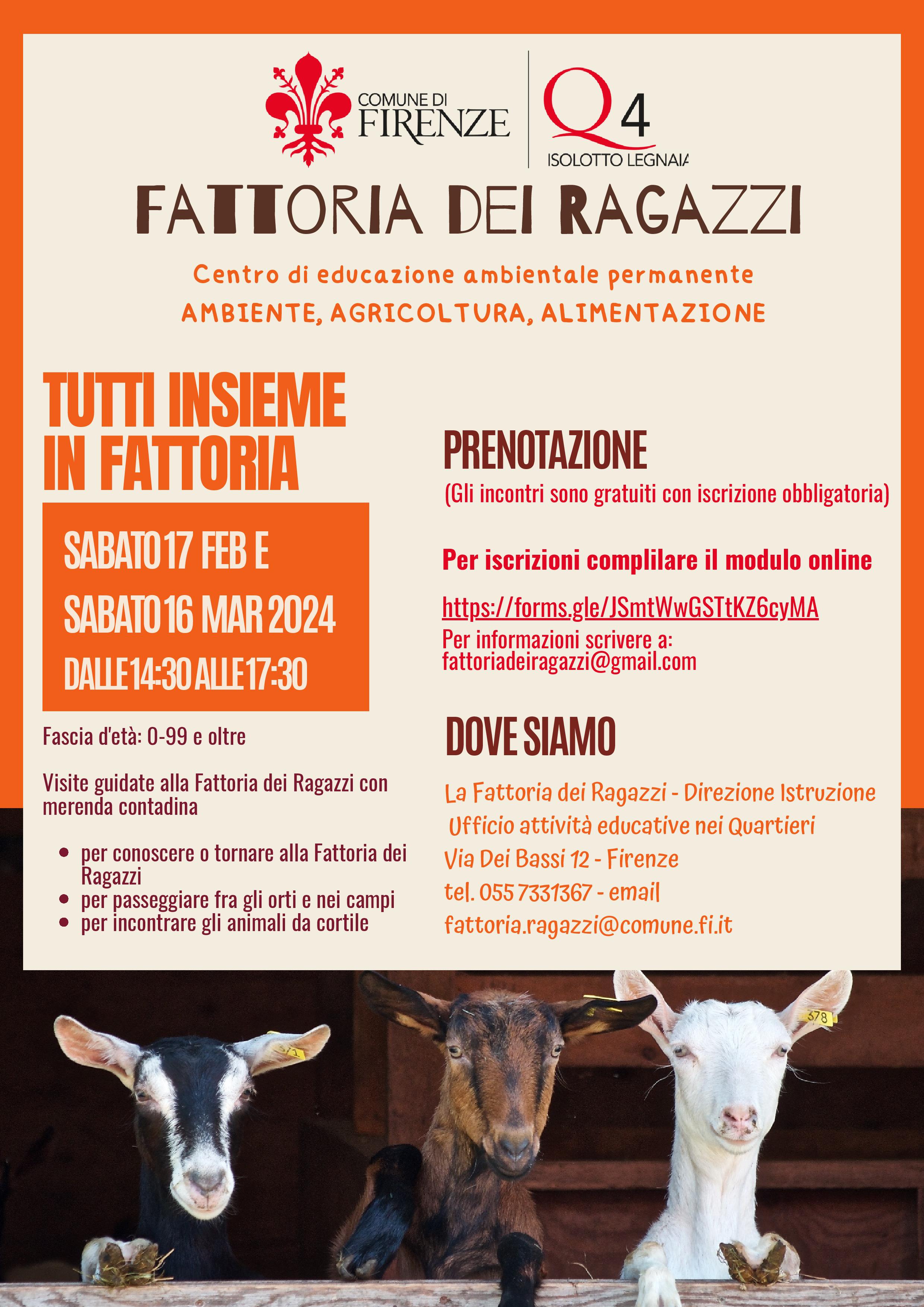 Tutti insieme in Fattoria