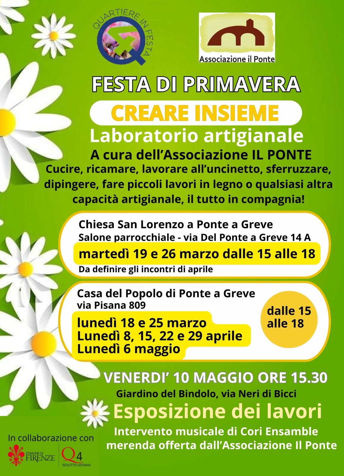 Locandina Festa di primavera: Creare insieme