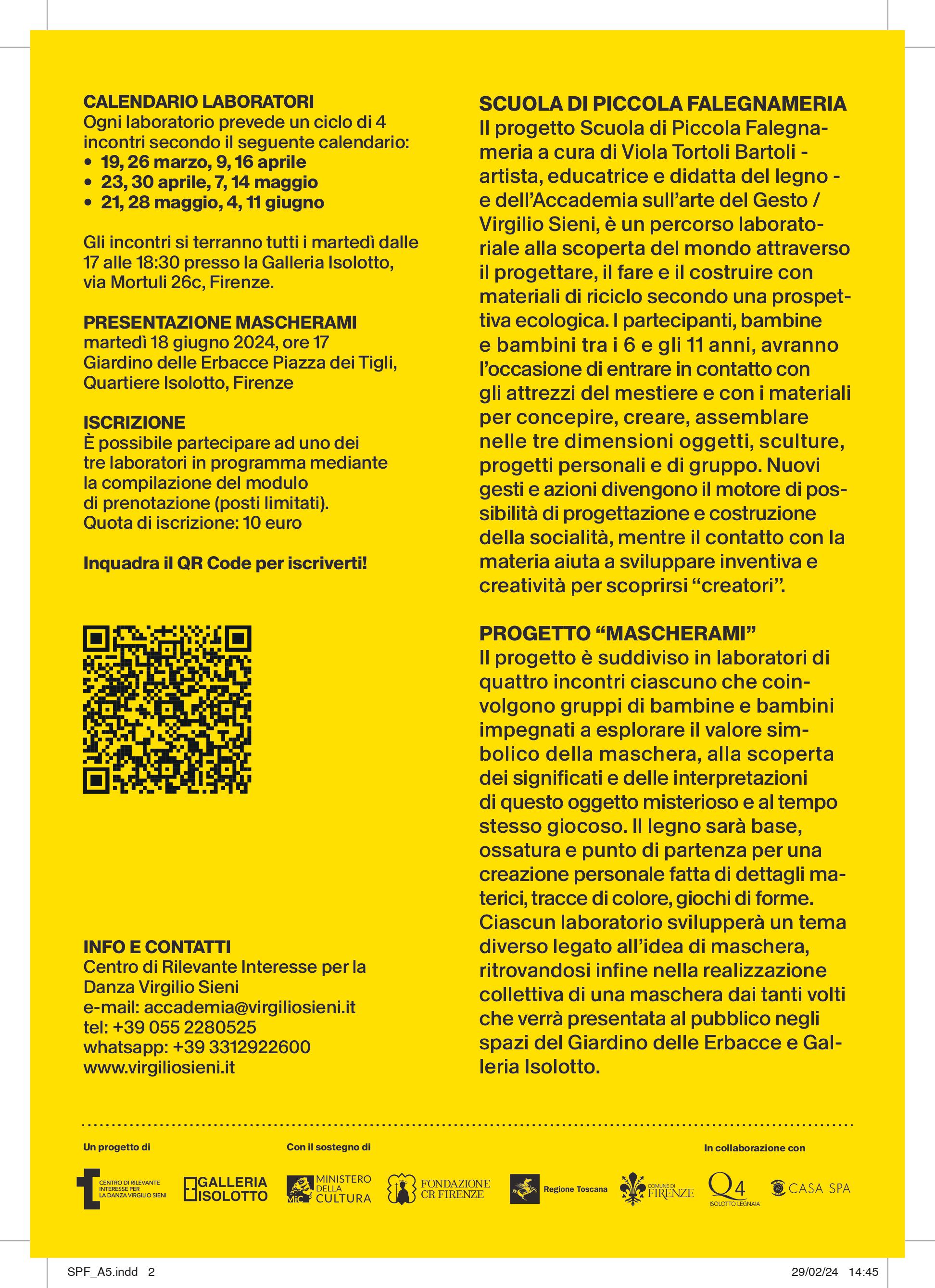 locandina descrittiva del progetto mascherami