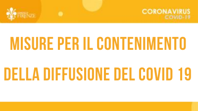 Misure per il contenimento della diffusione del Covid19