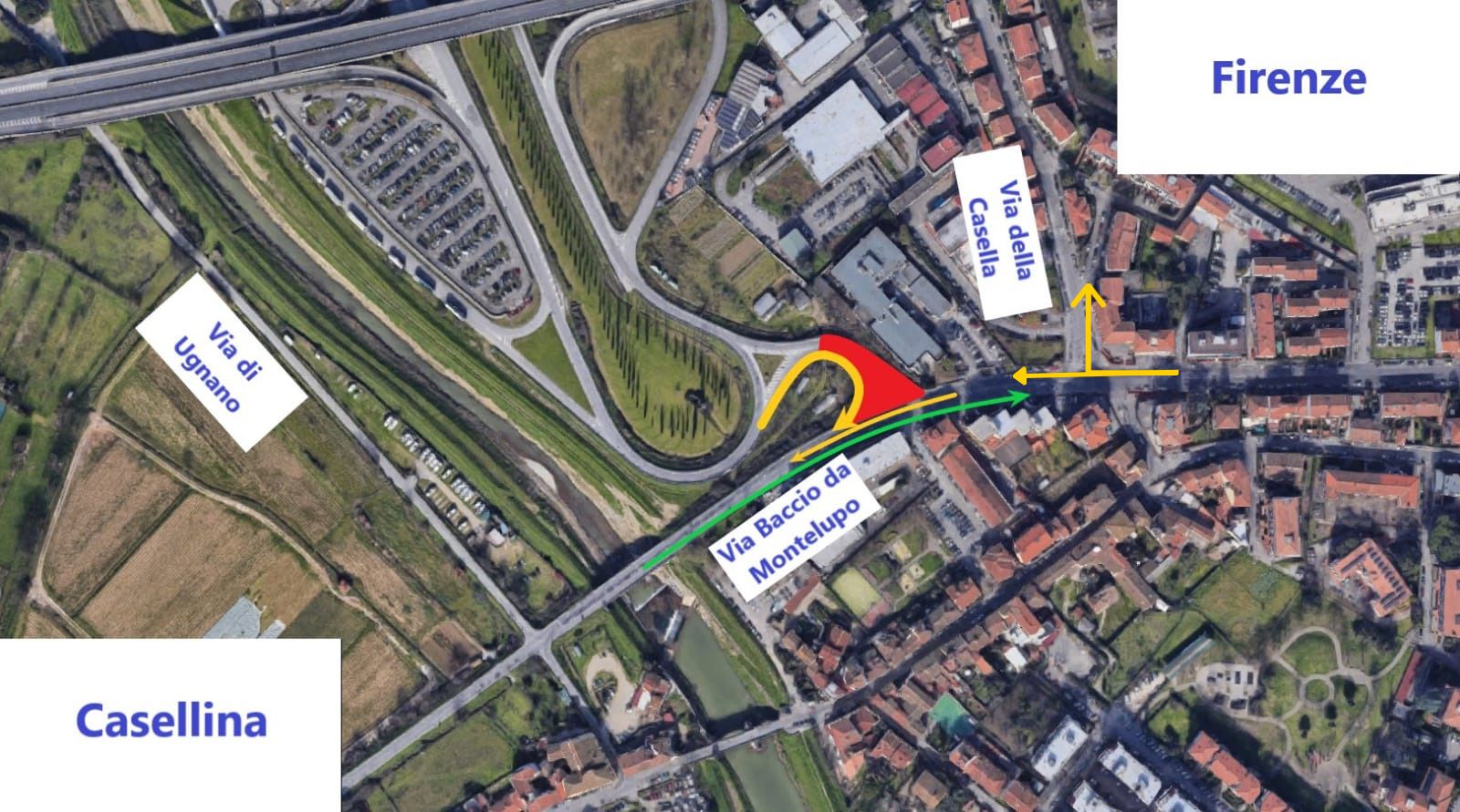 Lavori Ponte a Greve - Viadotto dell'Indiano 1