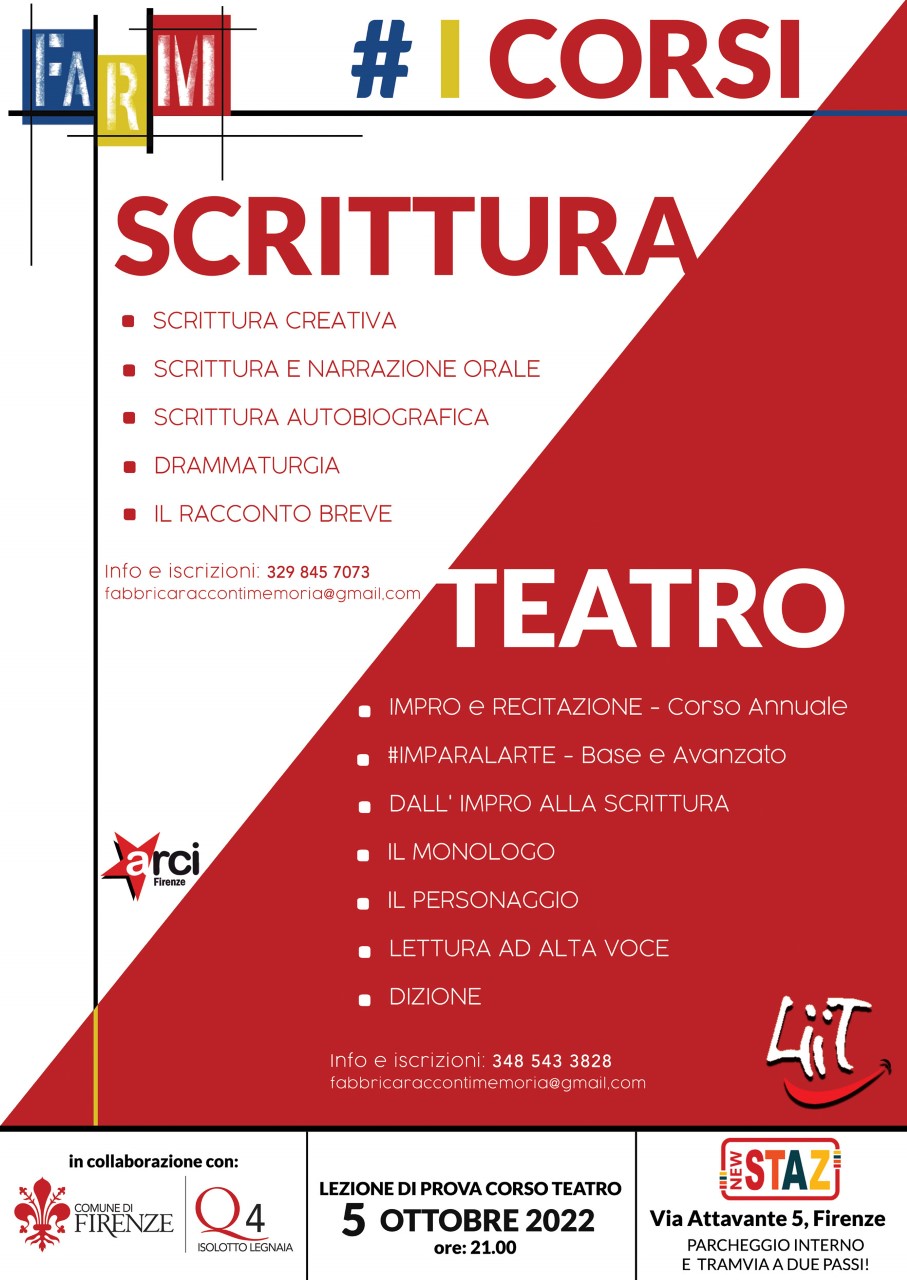 Scrittura e teatro: i corsi di F.A.R.M.
