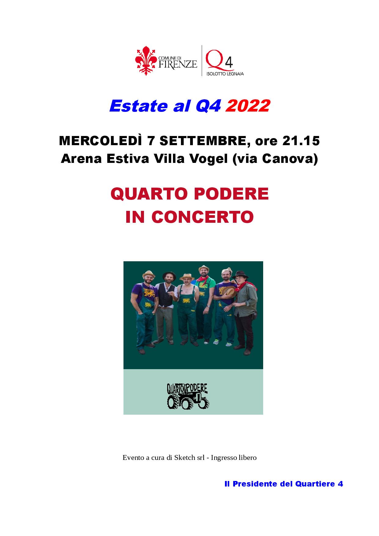 concerto dei Quarto Podere