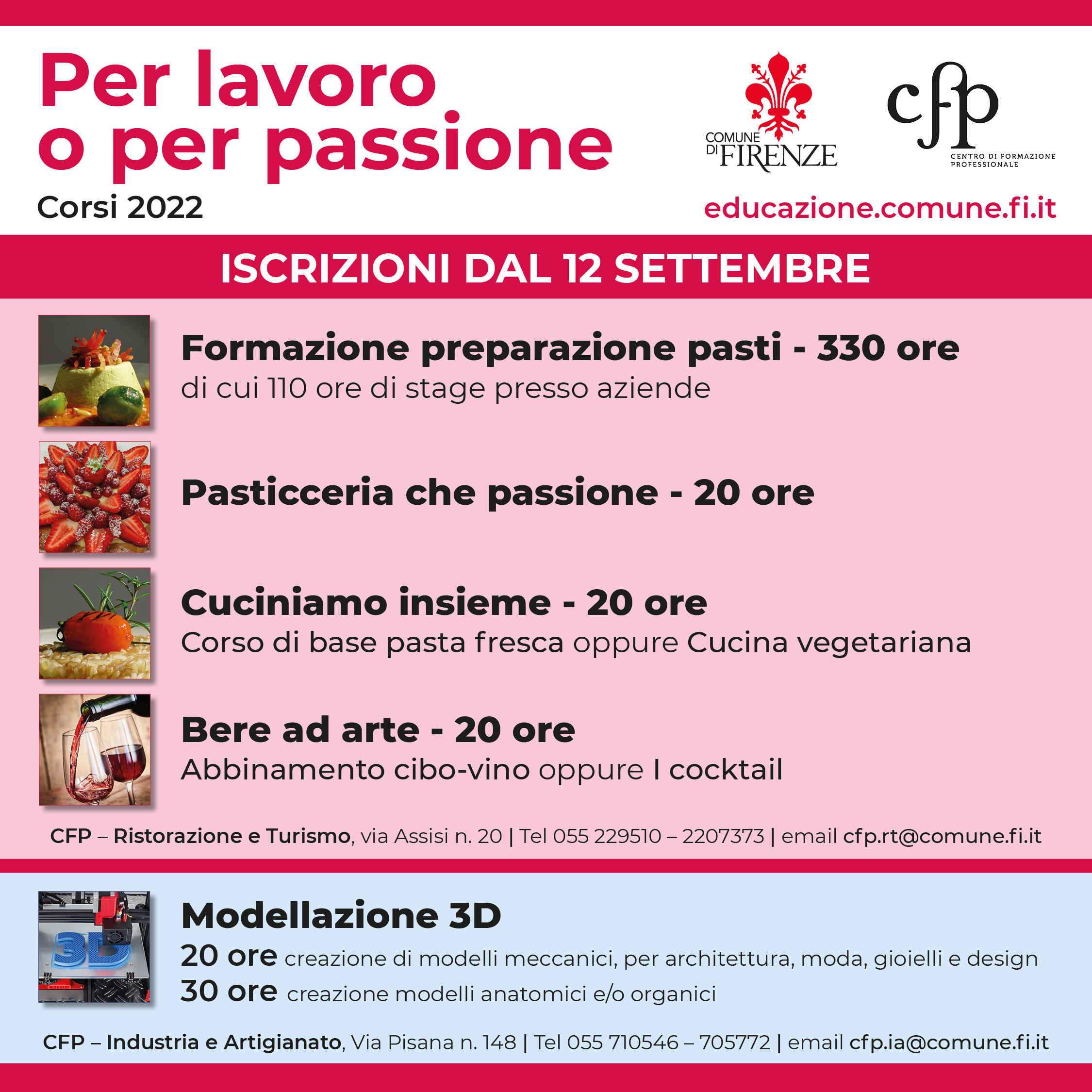 I corsi del Centro di Formazione Professionale