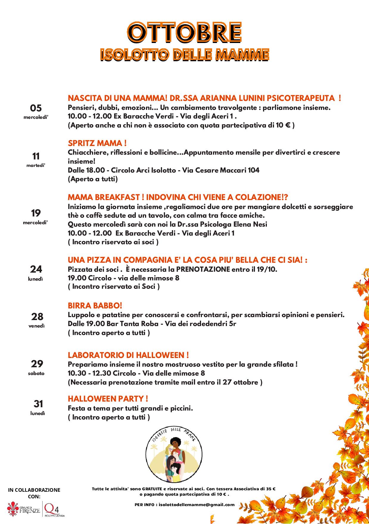 Isolotto delle Mamme Ottobre