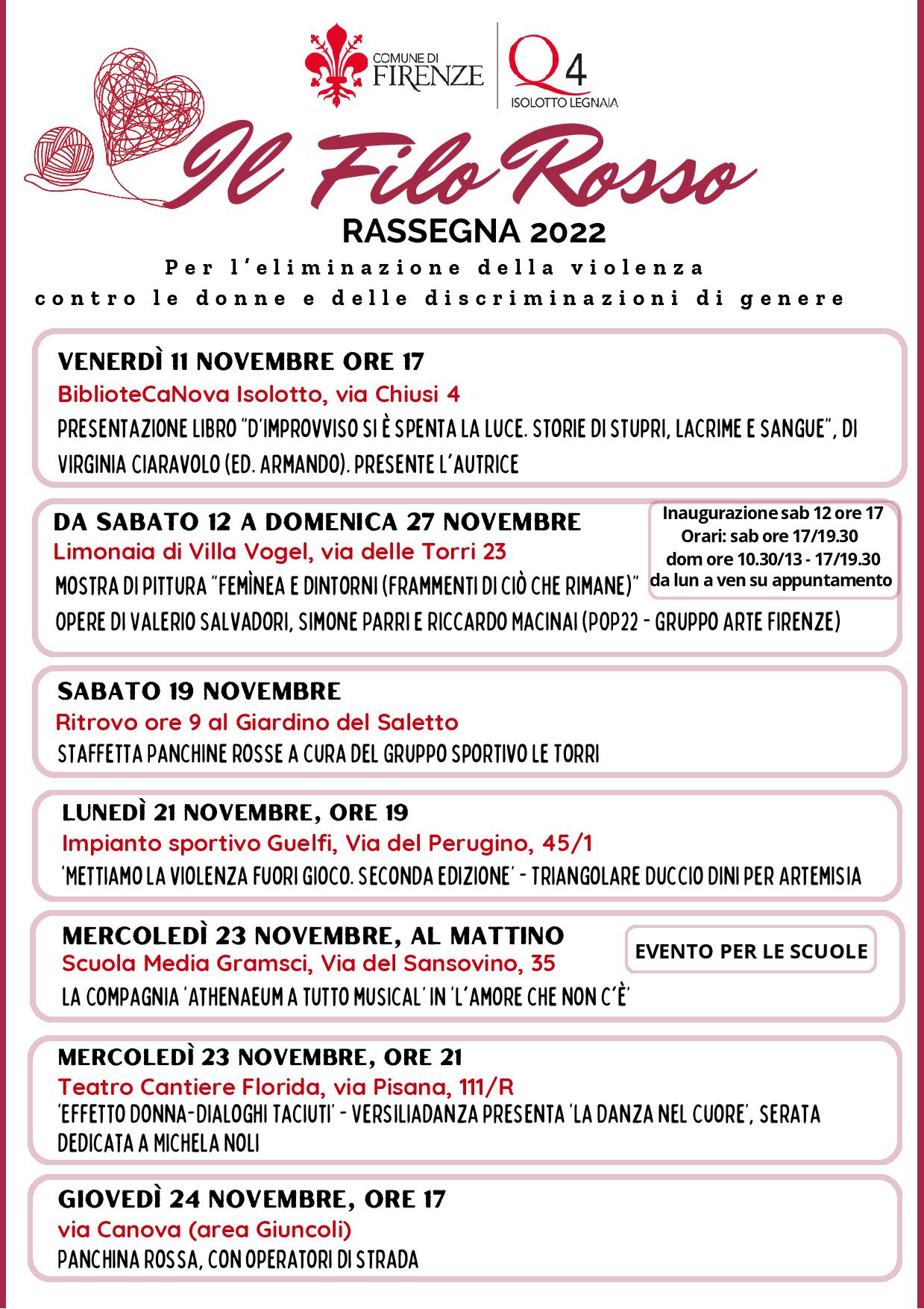 Un Filo Rosso contro la violenza sulle donne 1