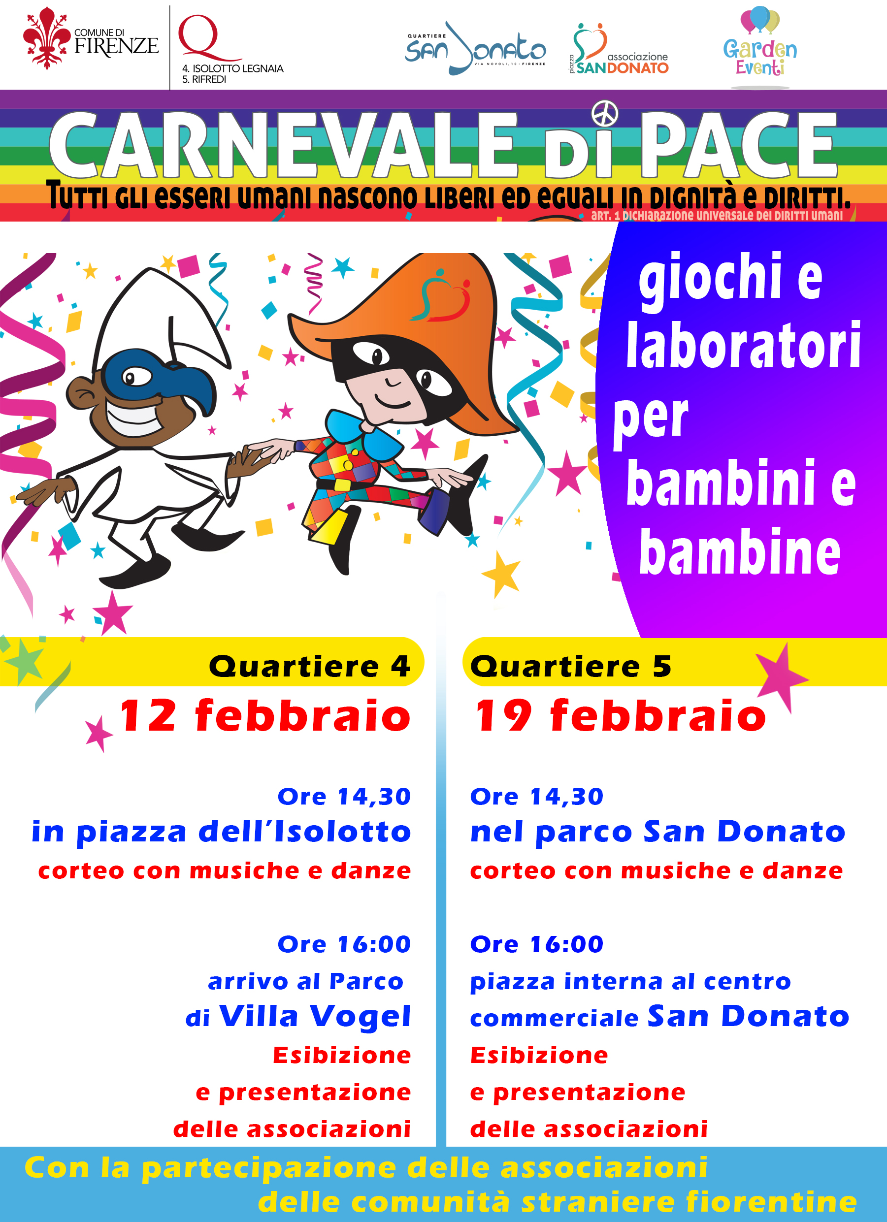 Carnevale 12 e 19 febbraio