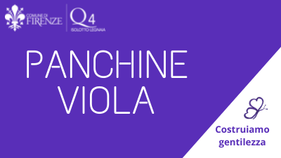 Al Quartiere 4 due panchine viola della gentilezza 