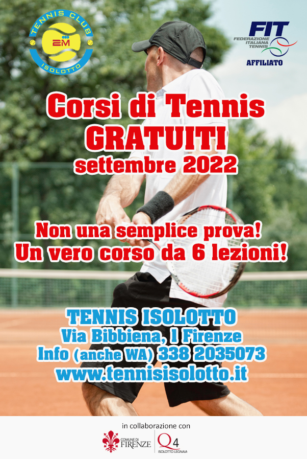 Corsi di tennis gratis all’Isolotto 2