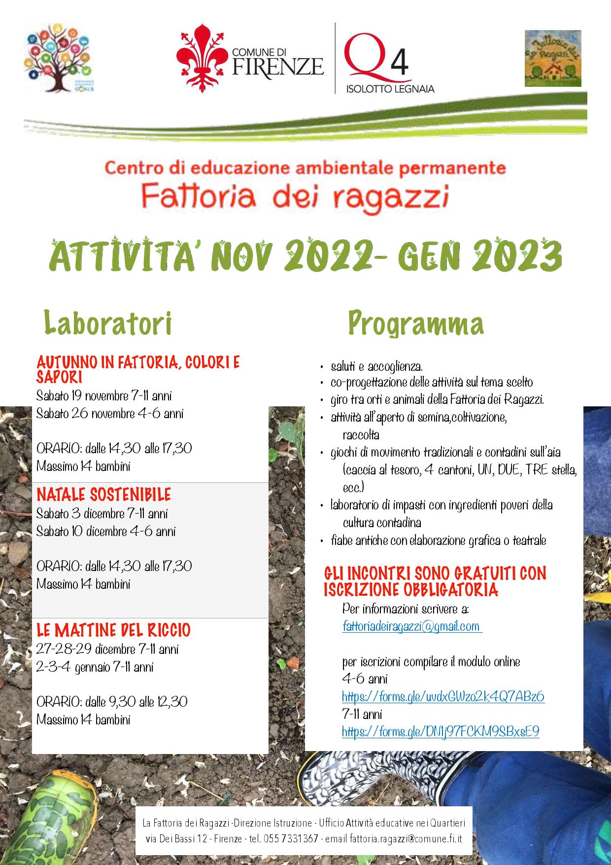 Laboratori Fattoria dei Ragazzi