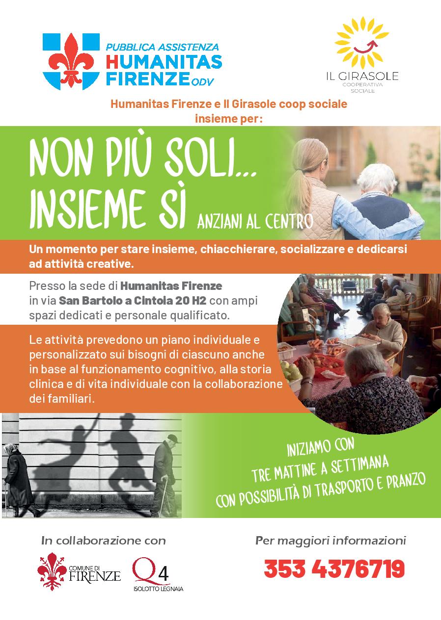 Non più soli… Insieme sì. Anziani al Centro