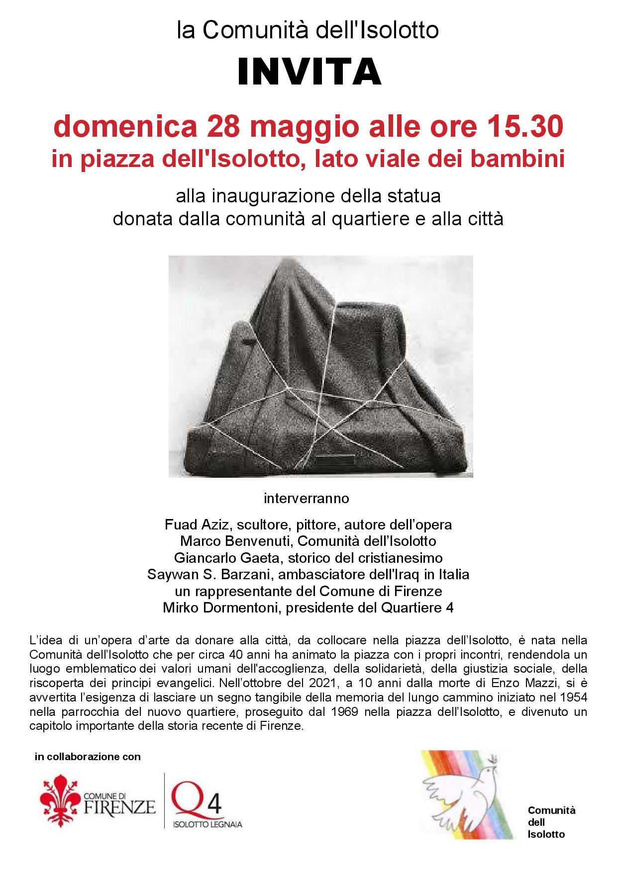 Una nuova statua all’Isolotto