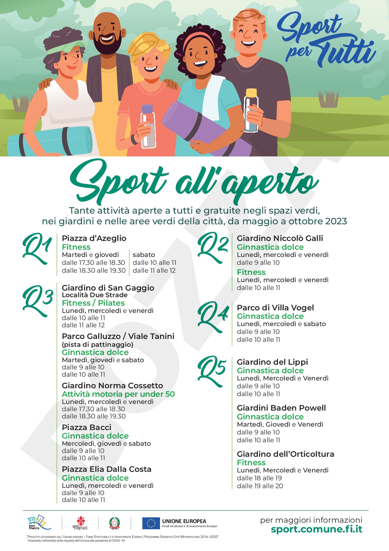 Sport all’aperto e non solo!