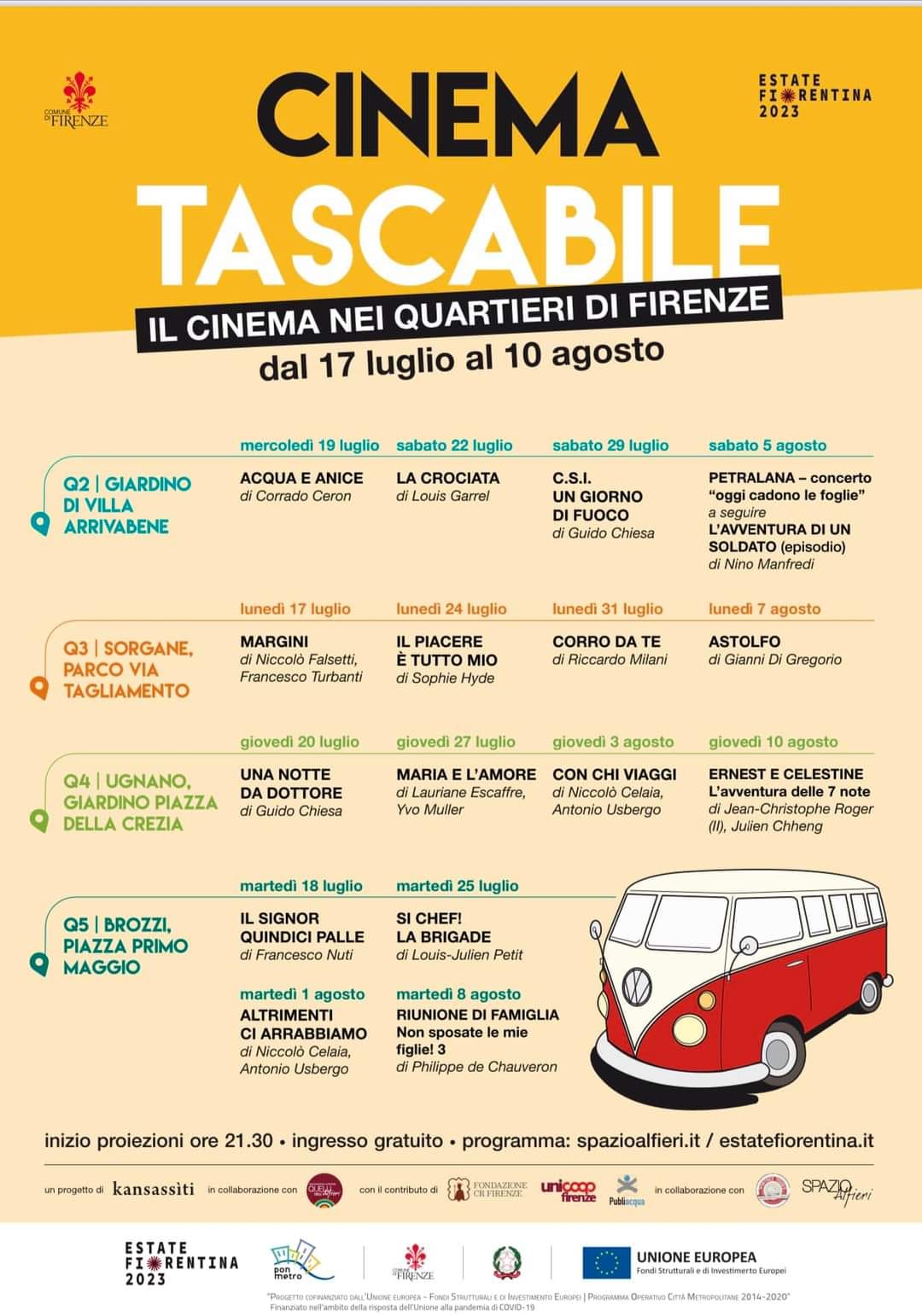 Cinema Tascabile in piazza della Crezia