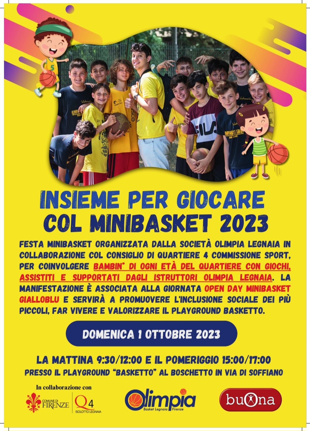 Insieme per giocare col minibasket