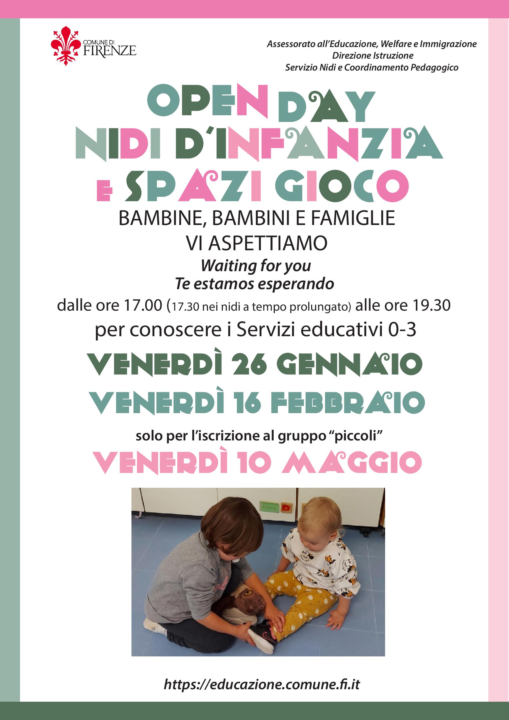 Open day nidi d’infanzia