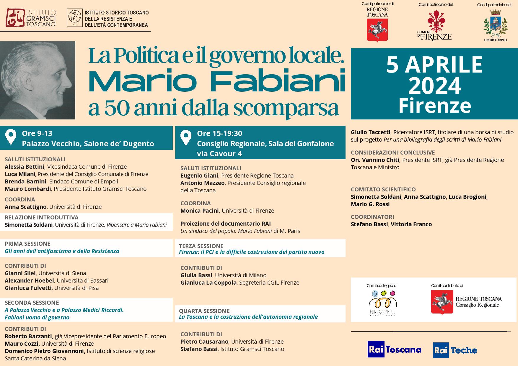 La Politica e il governo locale. Mario Fabiani a 50 anni dalla scomparsa